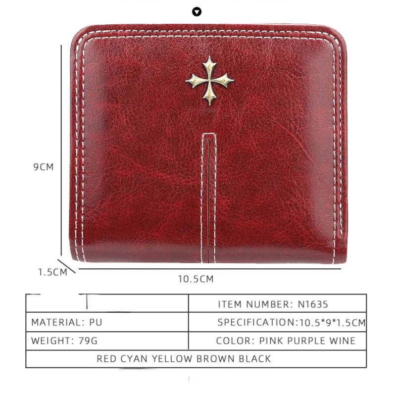 2023 New Mini Women Wallets Free Name Engraving Fashion Small Wallets Zipper PU Leather Quality Female Purse Card Holder Wallet