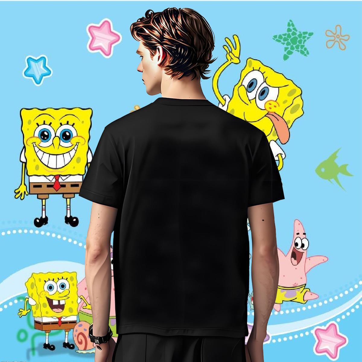 Casual New T-Shirts 230g 100% Cotton halloween Outdoor Tee Shirt Crew Neck Loose Fit Men Clothes T-Shirt Anime Print