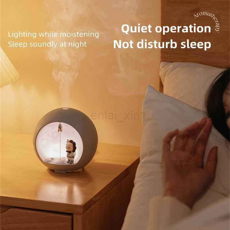 Cute Cartoon Romantic Lamp Mini Air Humidifier USB Aromatherapy Essential Oil Diffuser for Kids Room Fragrance Perfume Diffuser Y240803