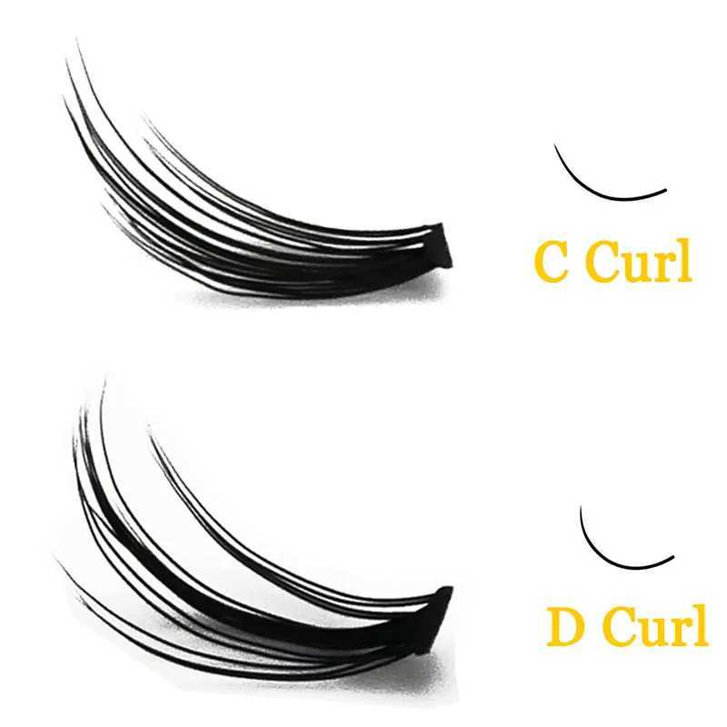 60 bundles/box10/20/30D Individual Cluster Eyelash Natural Eyelash extension Russia Eyelash Cluster Makeup tool for fake EyelashXJ241019