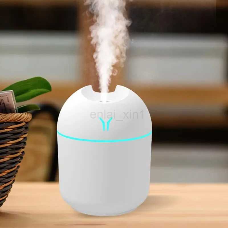 250ML USB Mini Air Humidifier Aroma Essential Oil Diffuser For Home Car Ultrasonic Mute Mist Maker Diffuser with LED Color Lamp Y240806