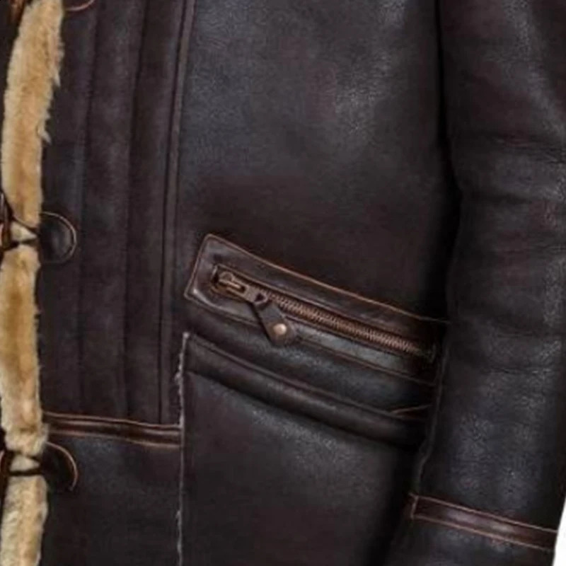 Mens autumn and winter jacket with thick warm collar suede fur coat casual motorcycle windproof bicycle 2024 model 240802