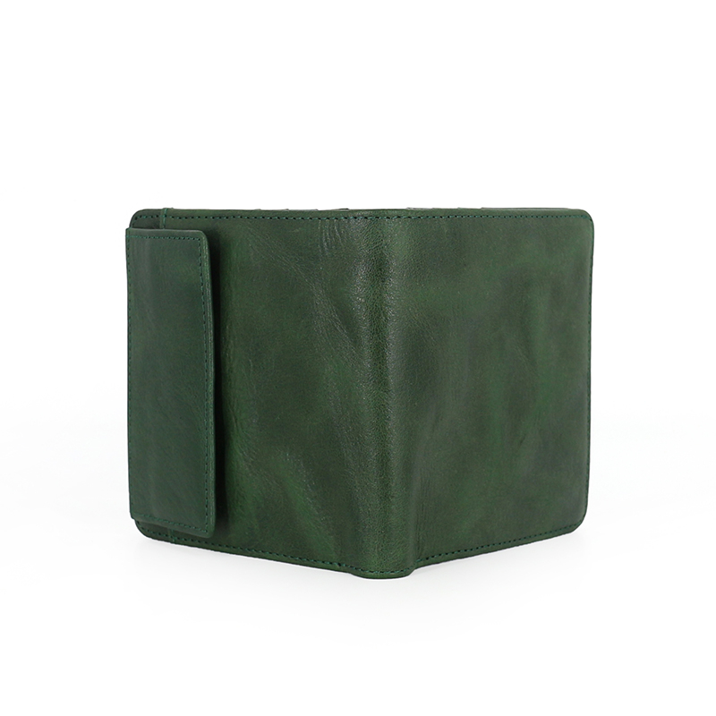 New Fashion Men's Wallets Genuine Leather Male Clutch Wallet Wrinkle Cowhide Casual Bifold Credit Card Coin Purse Money Bag