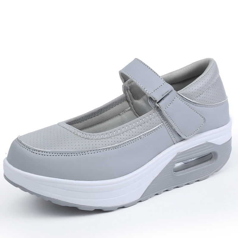 Ddmysports Mesh Rocking Women S Sports Breathable Casual Shallow Thick Soled Height Increasing Nursing For White Single Shoes Outdoor Shoes