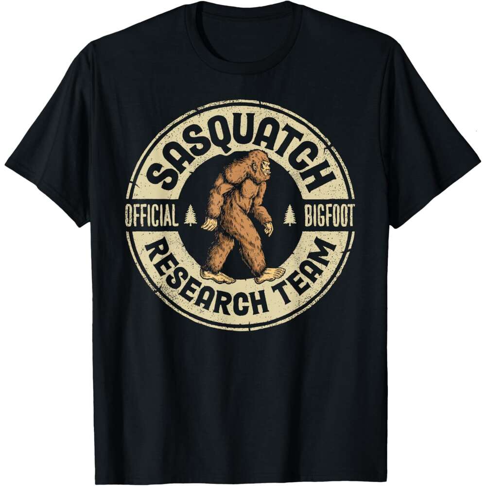 T shirt Mens Bigfoot Research Team Retro Vintage Sasquatch Men Women T-Shirt shirts tshirt graphic tee Casual tops summer clothes Short sleeve Free sh