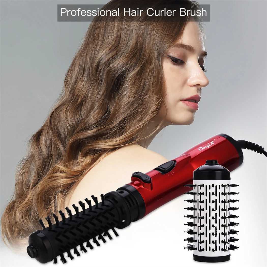 Ckeyin straight brush electric hair dryer automatic rotating hair dryer hair curling iron comb salon styling W241214