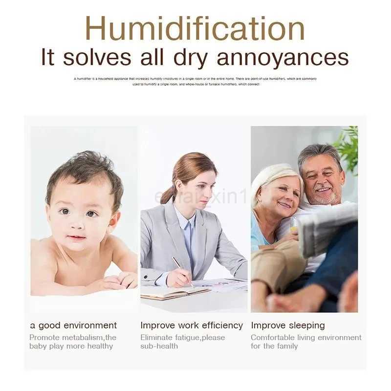 Home Wood Grain Air Humidifier Purifier Aroma Diffuser USB Ultrasonic Cool Mist Sprayer Essential Oil Fragrance Y240806