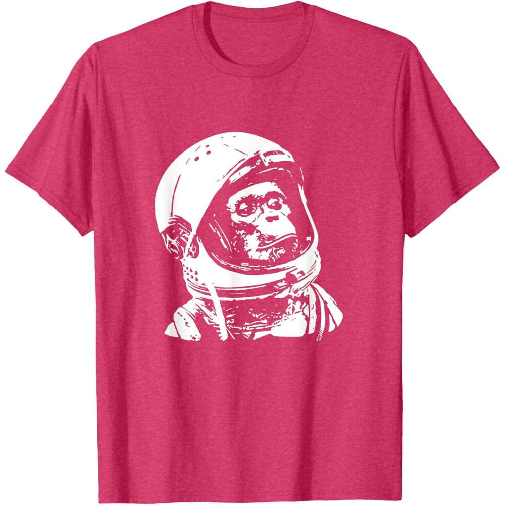 T shirt Mens Vintage Space Travel Astronaut Monkey T-Shirt shirts tshirt graphic tee Casual tops summer clothes Short sleeve Free shipping