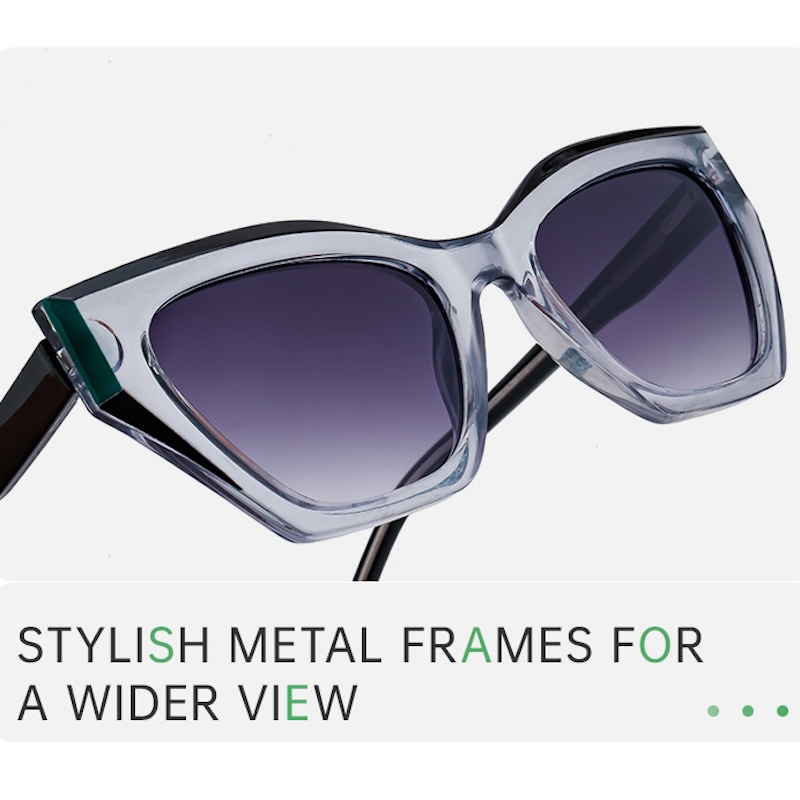 Cat Eye Sunglasses Women Butterfly Steampunk Oversized Cyberpunk Futuristic Brand Designer Sun Glasses Men Lady Fashion Cool Personalized S116 IVISTA