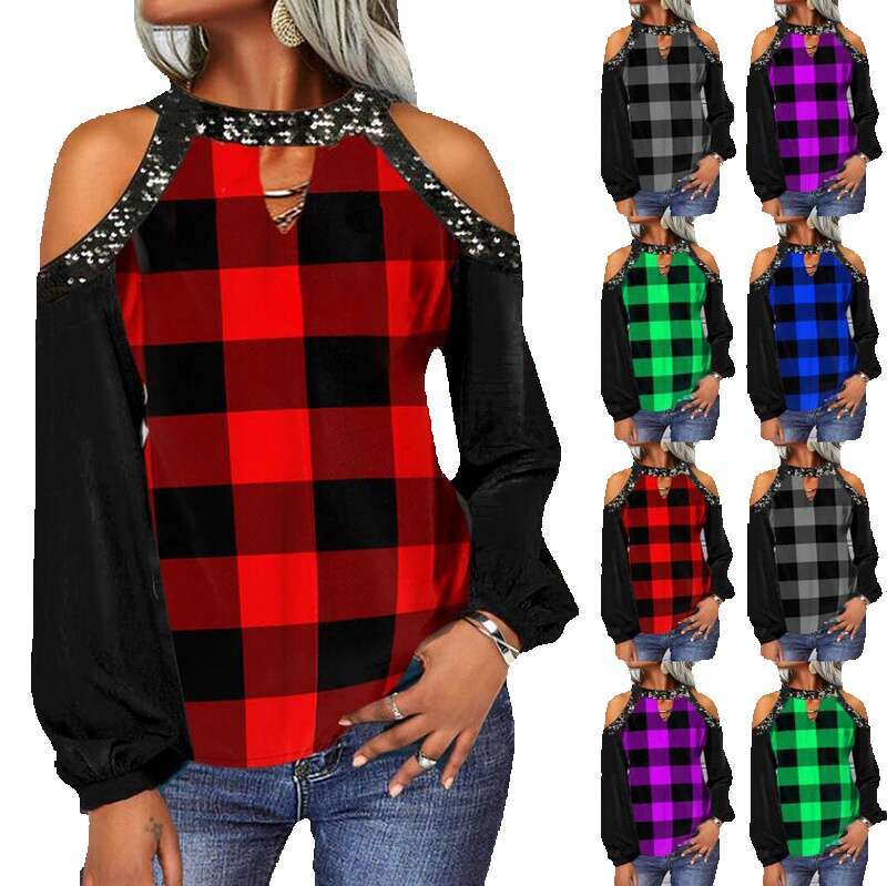 New Merchandise Hip Hop Summer Fashion Casual Slim Streetwear Long-sleeved O Neck Collar Blouse Round Neck Chiffon Solid Turtleneck Stretch Casual Und