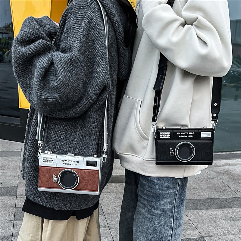 Fashion Chains Camera Design Women Shoulder Bags Funny Box Messenge Bag Luxury Pu Leather Crossbody Bag Ladies Small Chic Purses