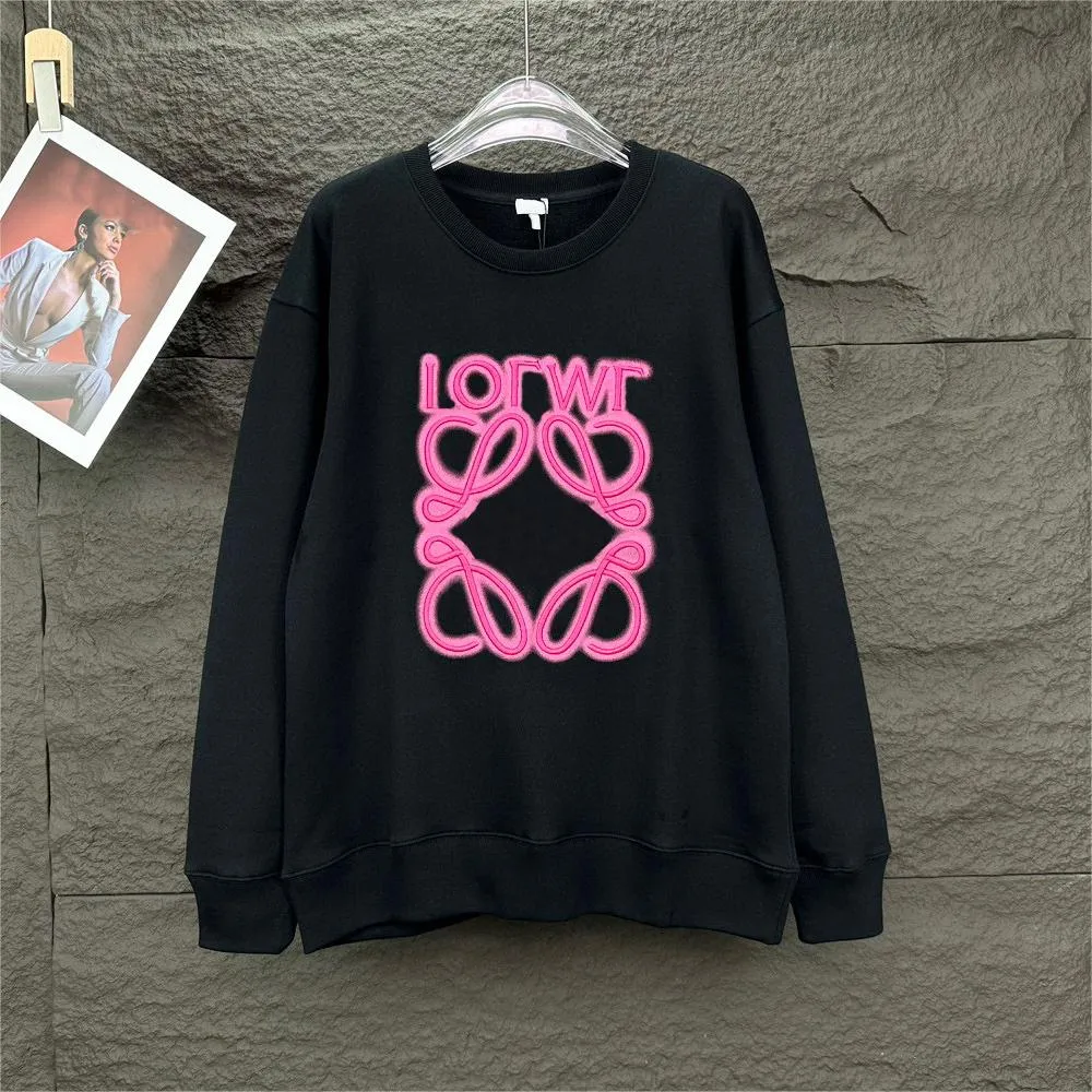 New embroidered letter logo couple's round neck women's Hoodies high version Designer Womens Hoodie Sweatshirts Pullover hoodie Oversized Men's Hoodies Clothing