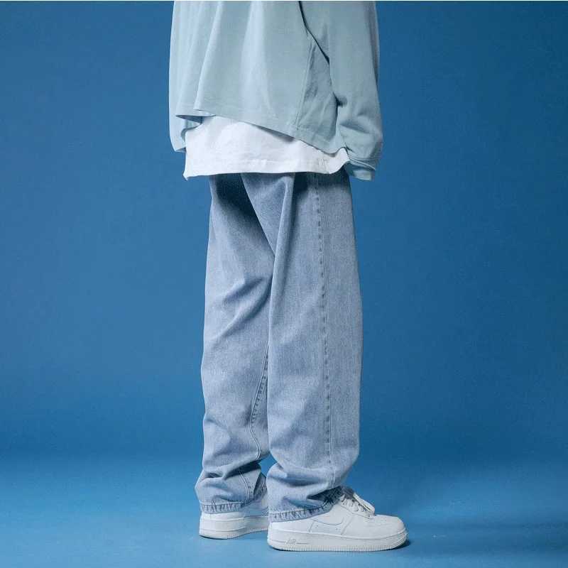 Mens Jeans Large Denim Jeans for Teens Trousers for Men Jean Baggy Pants Mens Fashion Man Male Trendyol Streetwear Korean Mens M250609