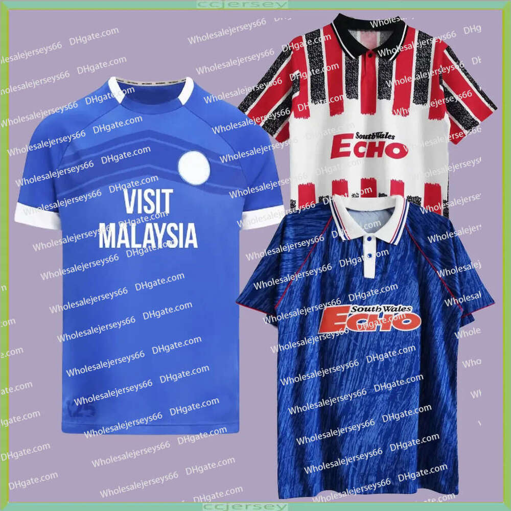 24 25 Cardiff Soccer Jerseys City Men Set Kids Kit RAMSEY O'dowda 2024 2025 RALLS ADAMS WINTLE SAWYERS ROBINSON RINOMHOTA 92 93 94 Football Shirt Boy Retro 1992