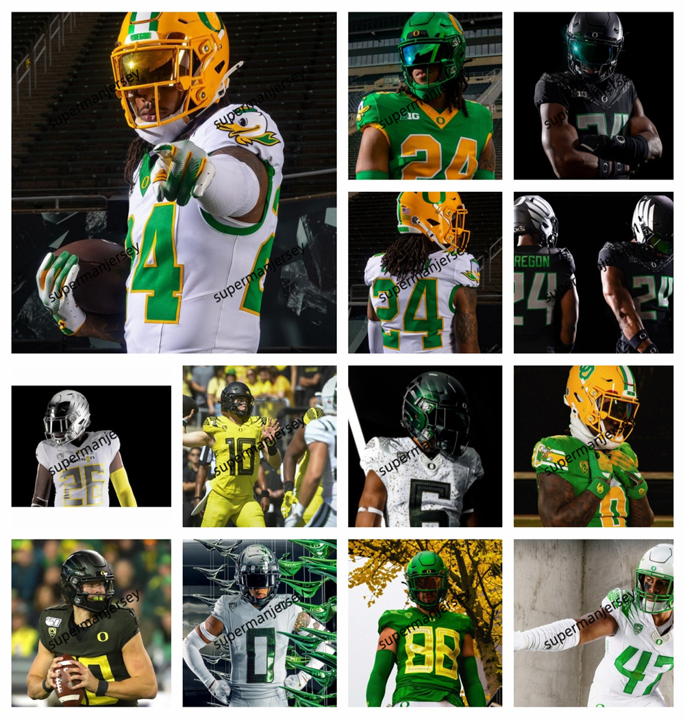 Custom Oregon College Football Jersey Justin Herbert CJ Verdell Marcus Mariota Travis Dye Johnny Johnson III Kayvon Thibodeaux Mycah Pittman Mase Funa 2024 new