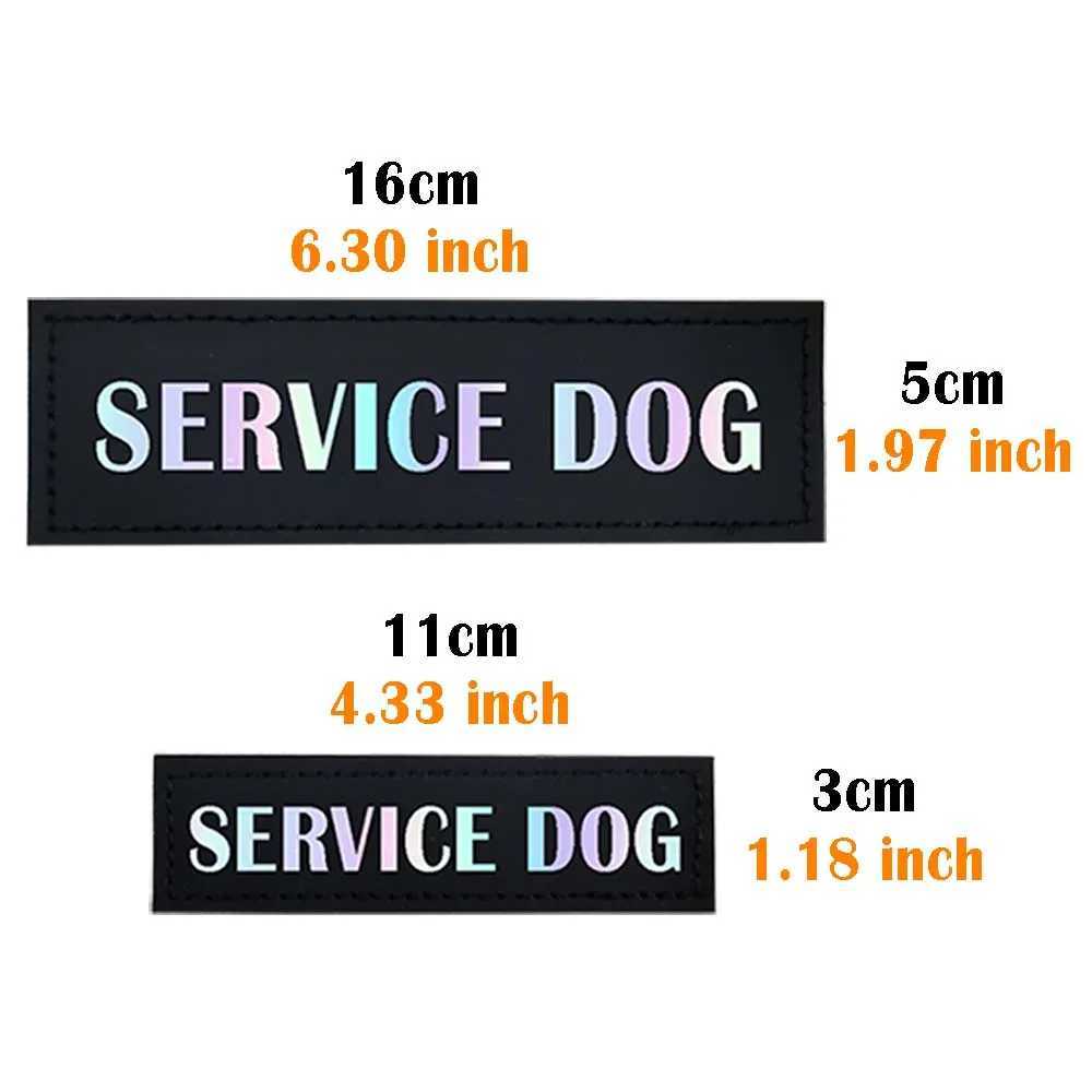 Dog Harness Patches Reflective Print DO NOT PET IN TRAINING SERVICE DOG ASK TO PET EMOTIONAL SUPPORT DOG THERAPY DOG Y240803