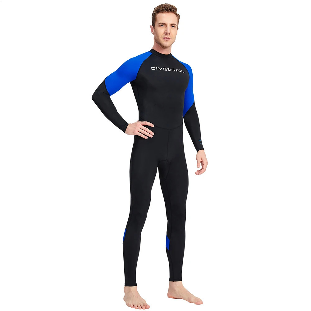 Thin Sunscreen Swimwear Surf Scuba Diving Suit Wetsuit Long Sleeve Fission Hooded one Pieces Men Waterproof Snorkeling Swimsuit 240729