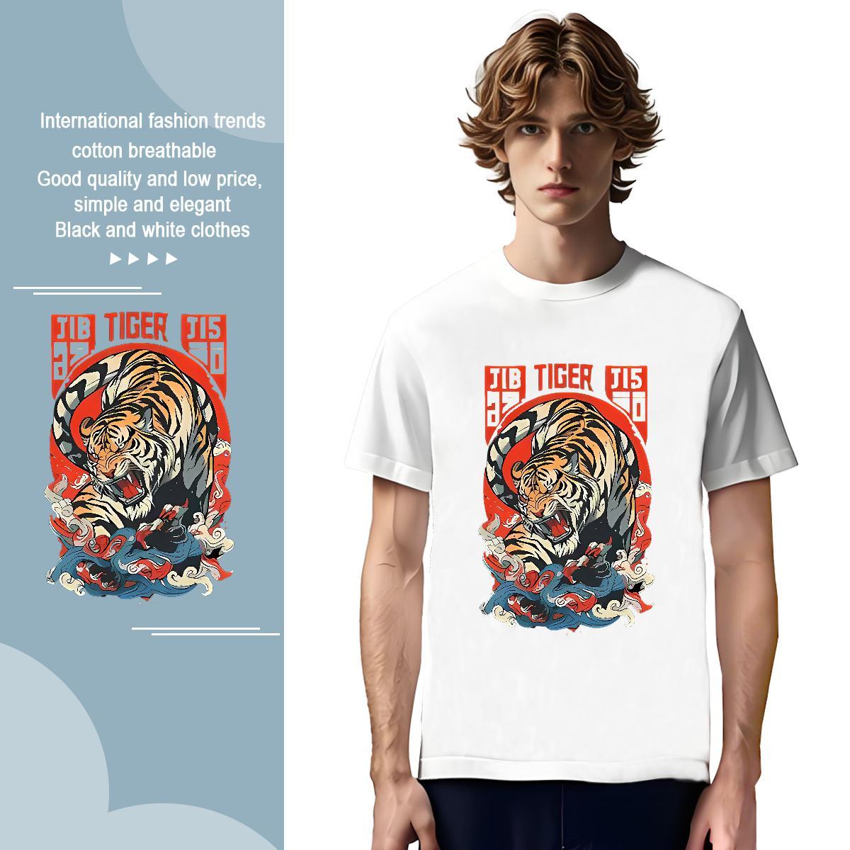 T shirt 230g Pure Cotton Sports Casual Breathable Short Sleeve Custom Anime Mens Tshirts Designer Fashion Wholesale Tees