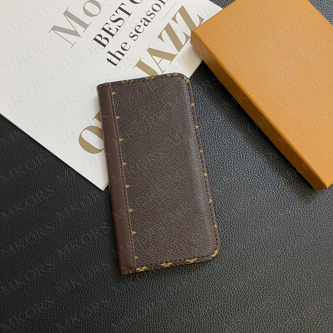 Designer Leather Phone Case Full Protect Cover For iPhone 16 15 14 Plus 13 12 11 Pro Max Classic Flower Flip Wallet Shell Samsung Galaxy S25 S24 S23 S