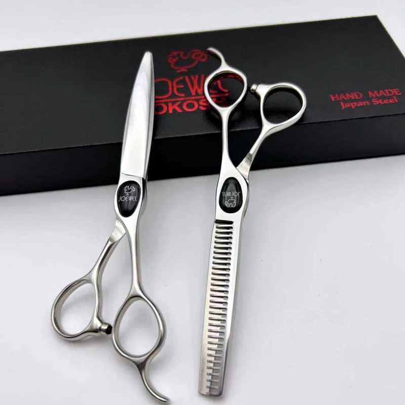 JOEWEL scissors Professional hairdressing scissors texturizing shears Hitachi 440C Steel 5.5 6.0 6.5 7 inches Barber tools M240801