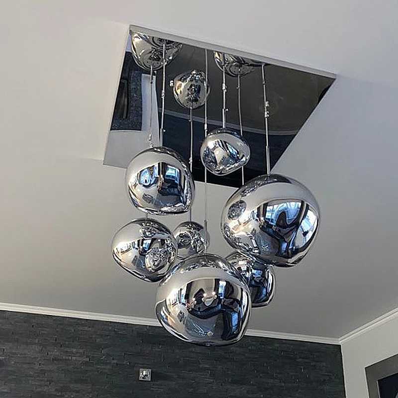 Modern Glass Lava Pendant Lights for Living Room Bedroom Loft LED Pendant Ceiling Lamp lustre Home Decor Hanging Lamp ChandelierM240731