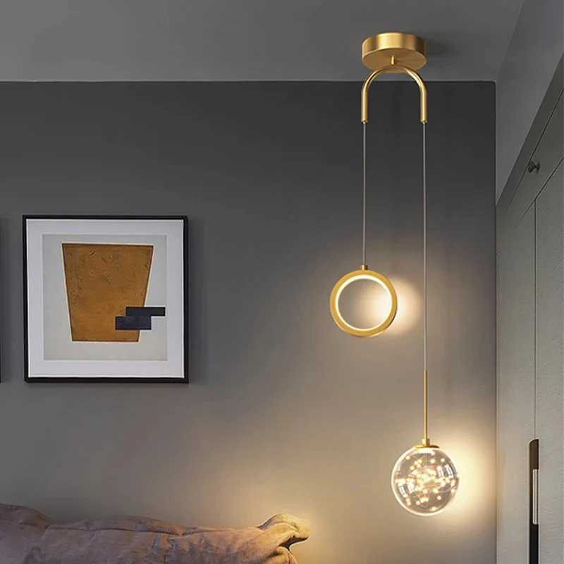 Nordic LED Pendant Light Indoor Lighting Fixture Living Bedroom Bedside Home Decoration Dining Table Hanging Lamps Pendant Lamp X250307
