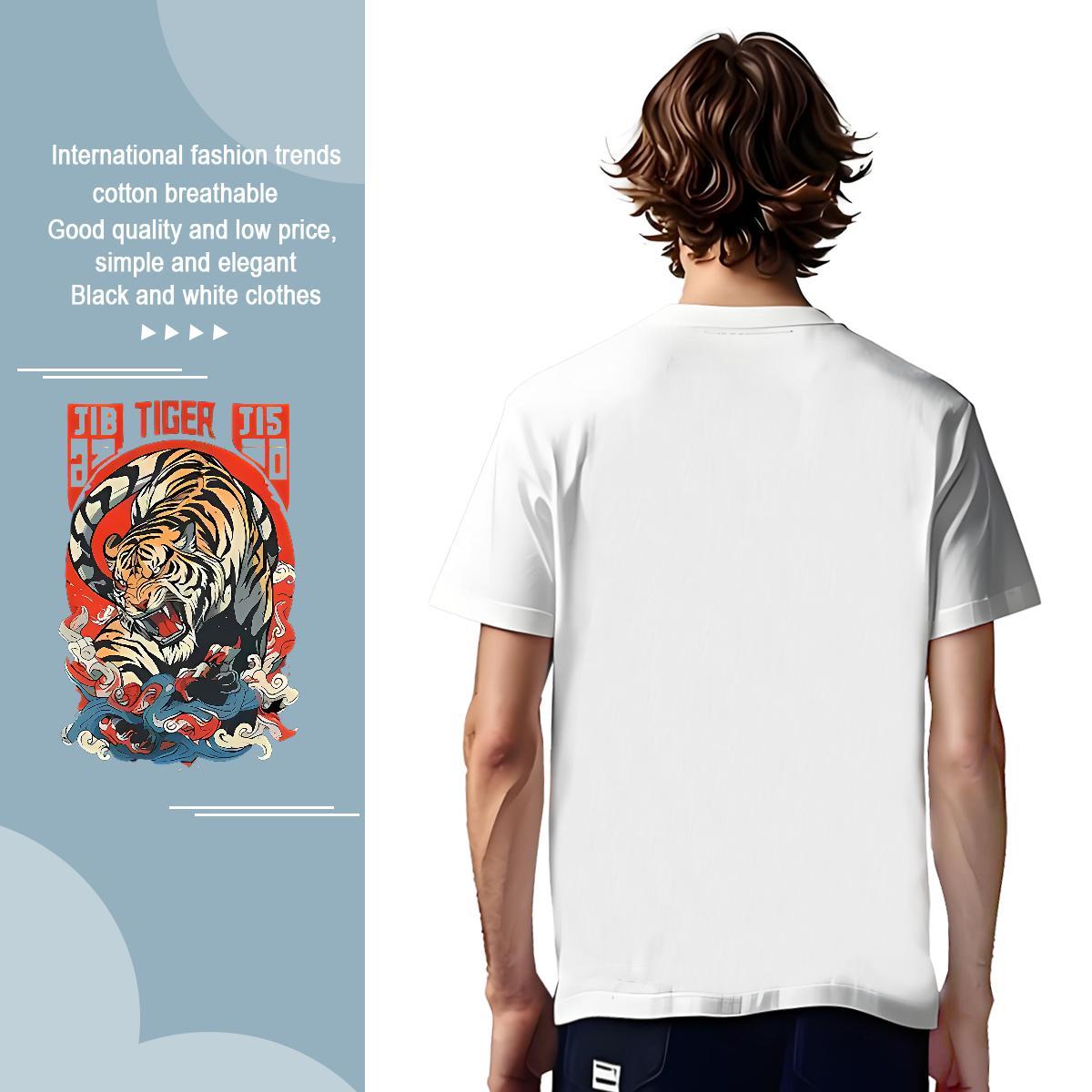 T shirt 230g Pure Cotton Sports Casual Breathable Short Sleeve Custom Anime Mens Tshirts Designer Fashion Wholesale Tees
