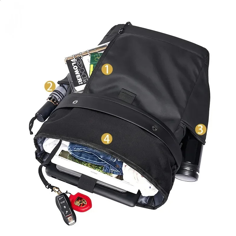 Mens notebook backpack waterproof womens travel expandable 15.6-inch notebook bag Mochilas city backpack 240802