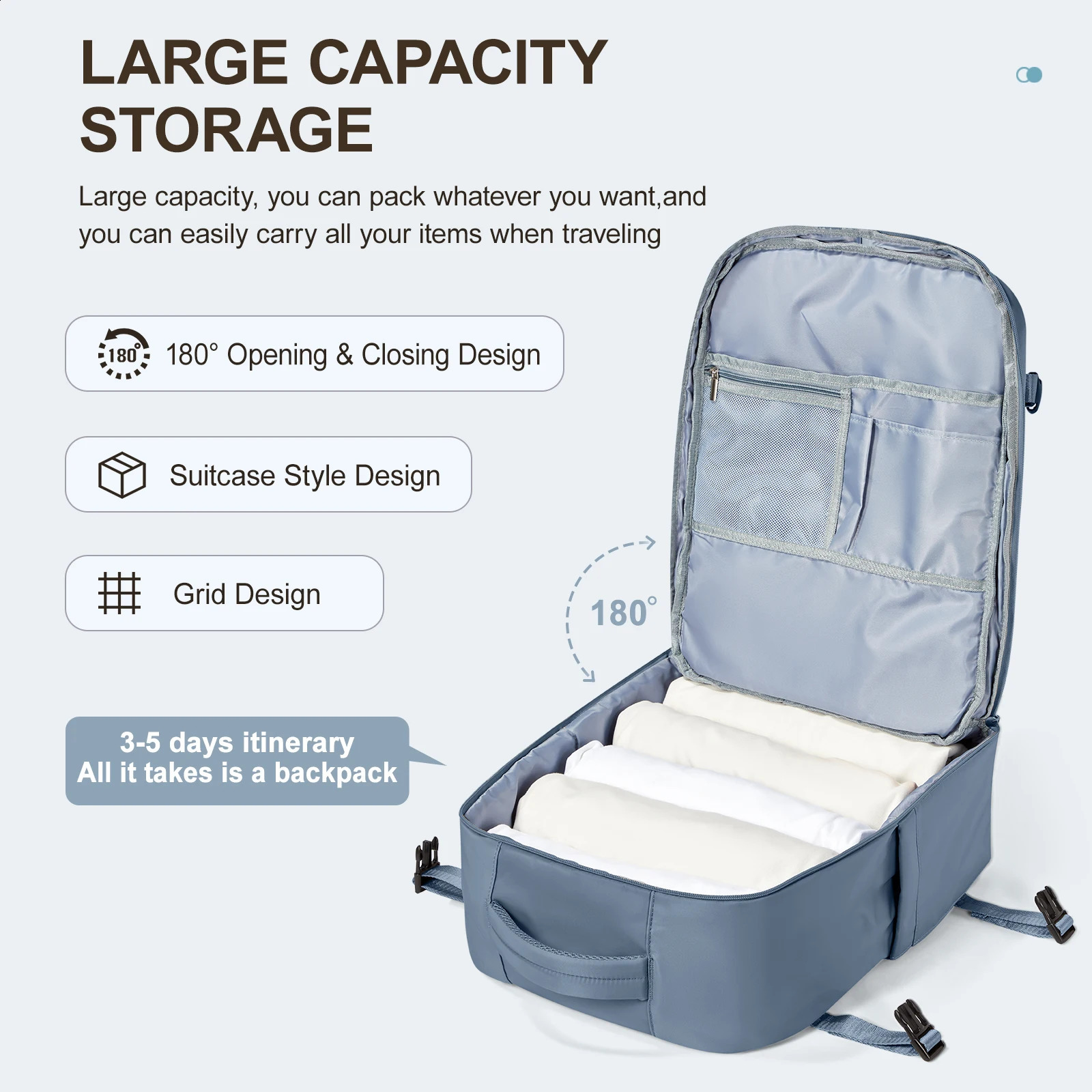 Large capacity Easyjet portable 45x36x20 backpack Ryanair 40x20x25 mens cabin backpack 240914
