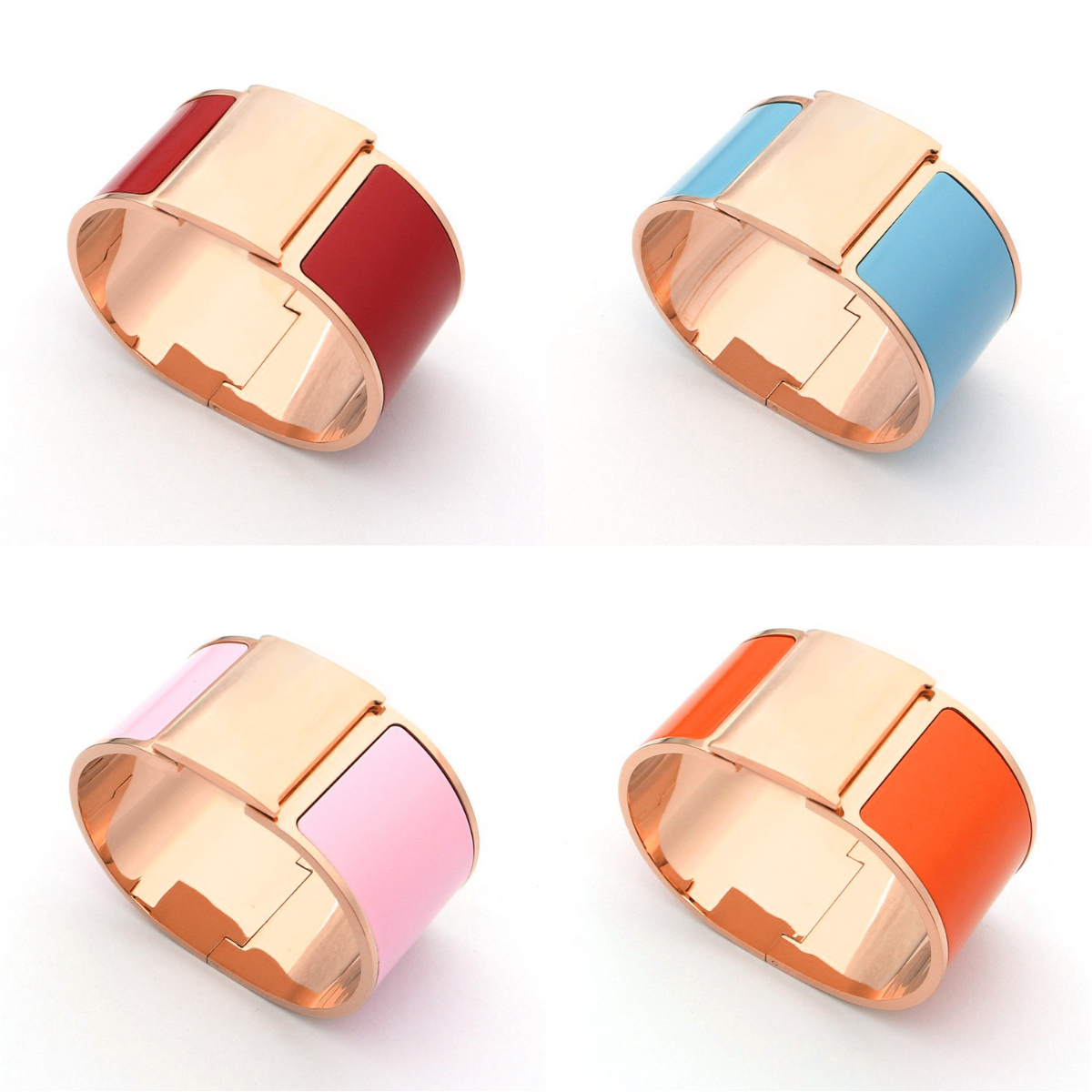 luxury bracelet designer bangle jewlery designer for women stainless steel jewellery 33MM Wide 18K gold bangles Daily Outfit brand jewlery bangle bracelet gift box