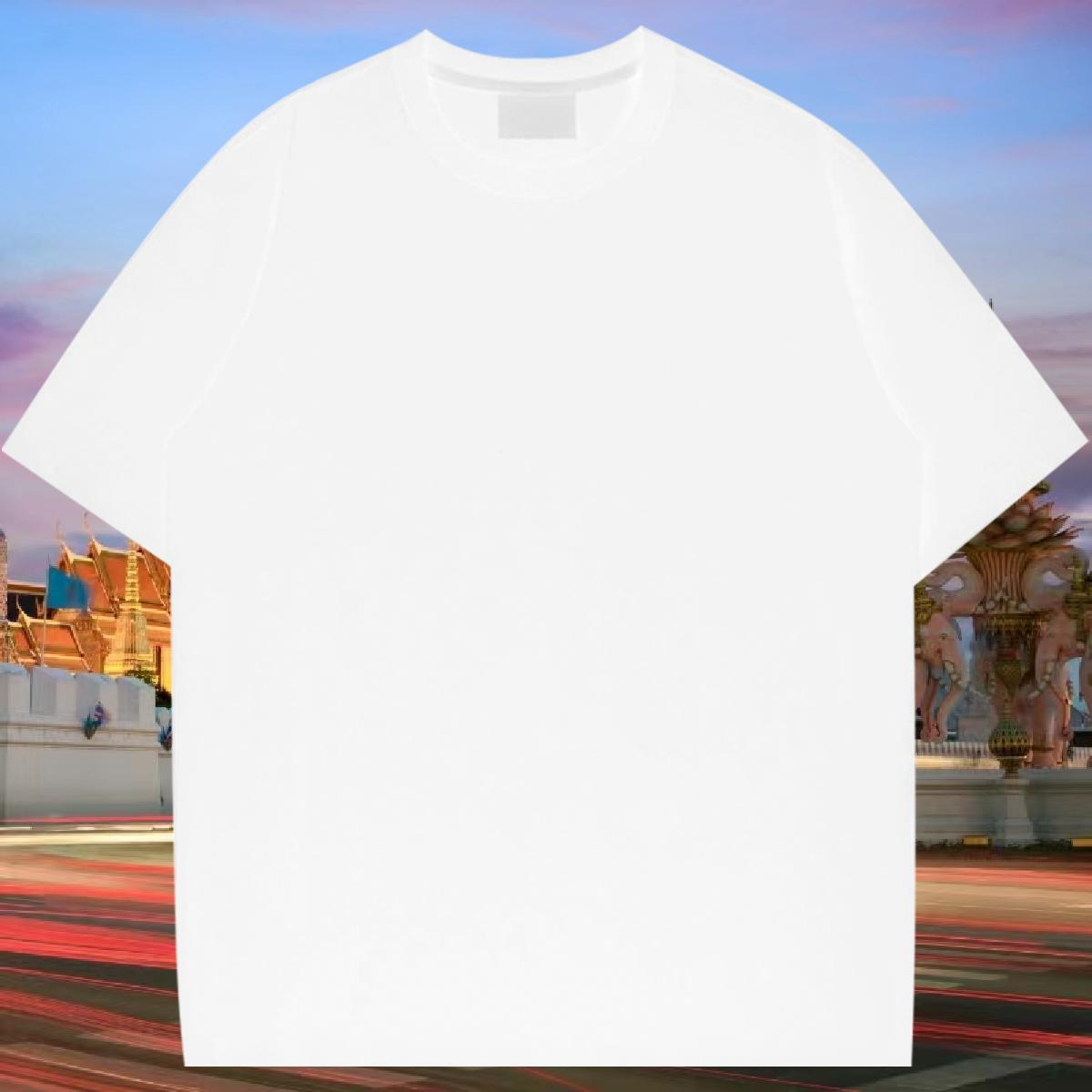 Wholesale T Shirt For Man letter Tshirts 230g 100% Cotton Street Popular Graphic Breathable Crew Neck Mens Tshirts
