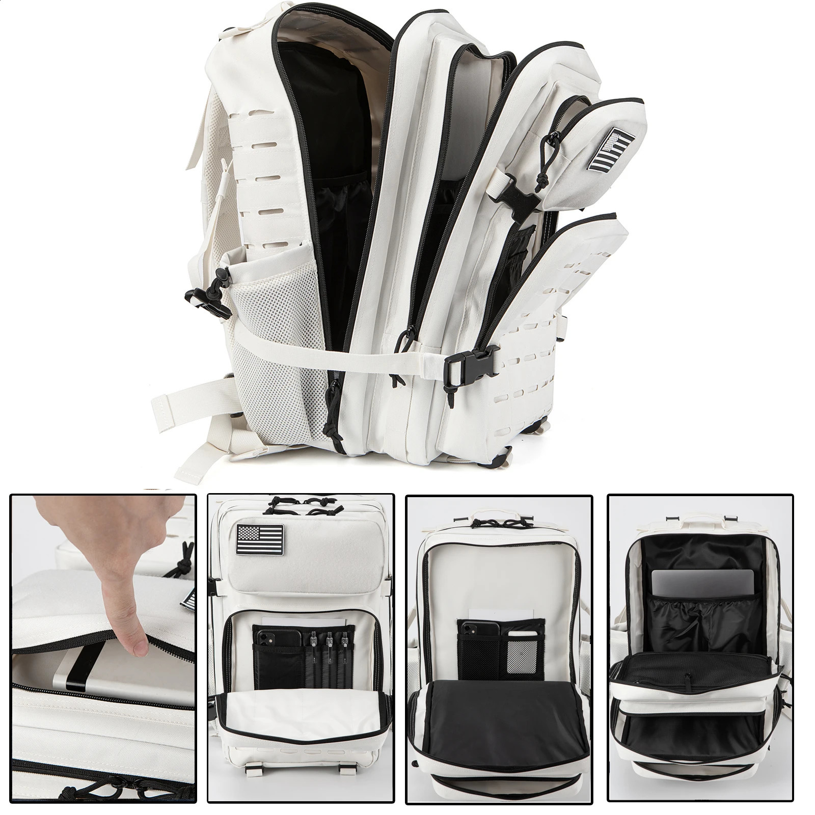 QT QY 25L/45L Male and Female Tactical Backpack Outdoor Survival Bug Outdoor Small Bag School Rucksack Hking with Bottle Rack 241008