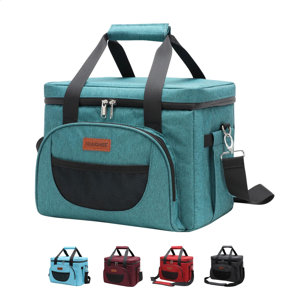 Denooniss 16/28L 40 can cooler bag with picnic bag Sac insulated bag used for beer large containers lunch bags 240812