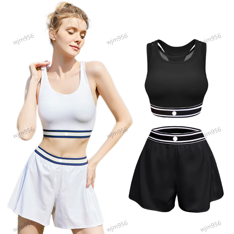 Yoga Set Women tennis skirt dress Lycra fabric Sports Bra womens shorts running fitness pants high waist buttocks workout sets speed up swiftlys tech gym clothes