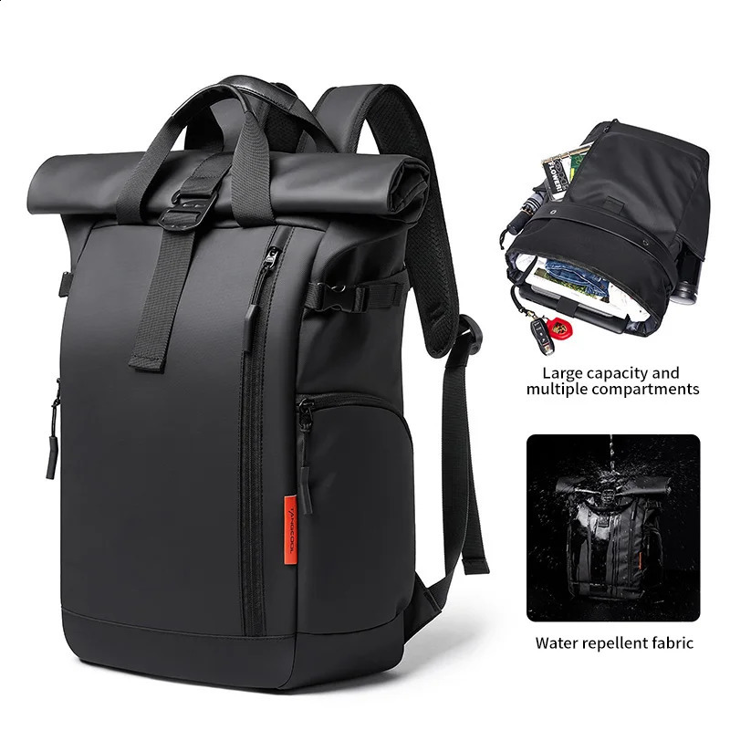 Mens notebook backpack waterproof womens travel expandable 15.6-inch notebook bag Mochilas city backpack 240802