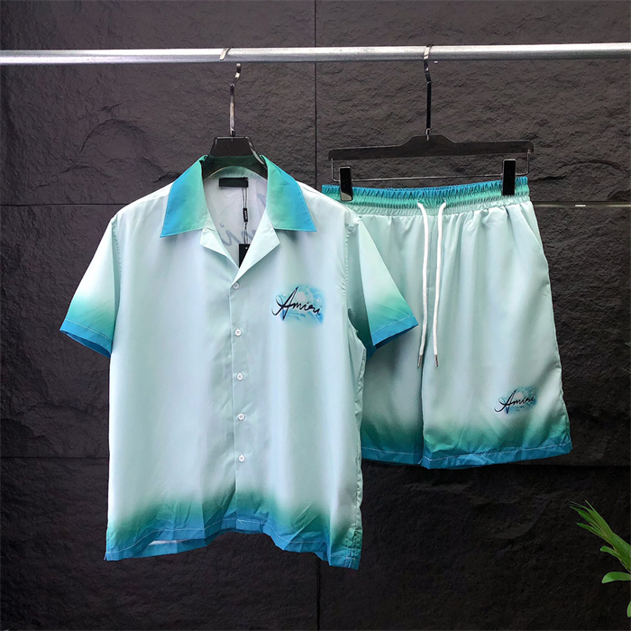 23 summer fashion Mens Tracksuits Hawaii beach pants set designer shirts printing leisure shirt man slim fit the board of directors short sleeve short beachs 080