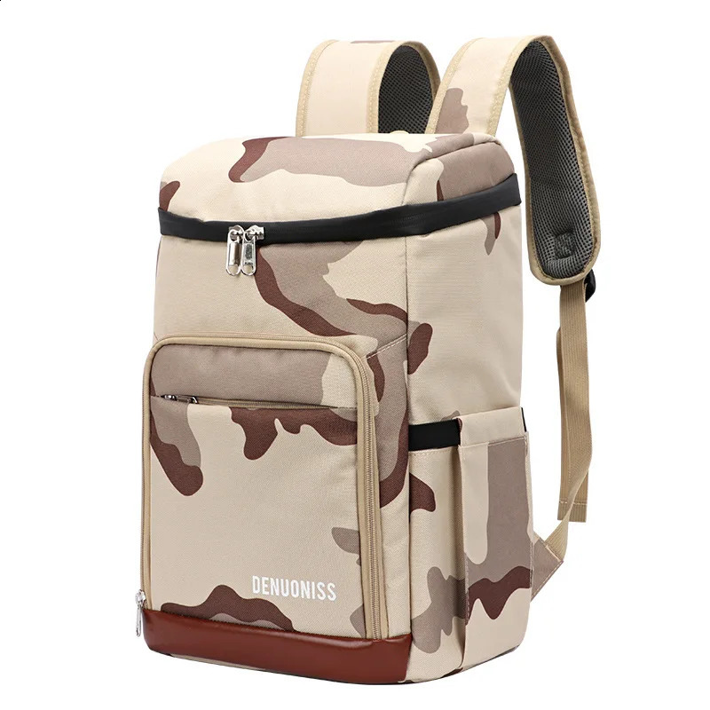 Insulated backpack outdoor picnic size beer cooler bag 24-28 liters waterproof Peva 240802