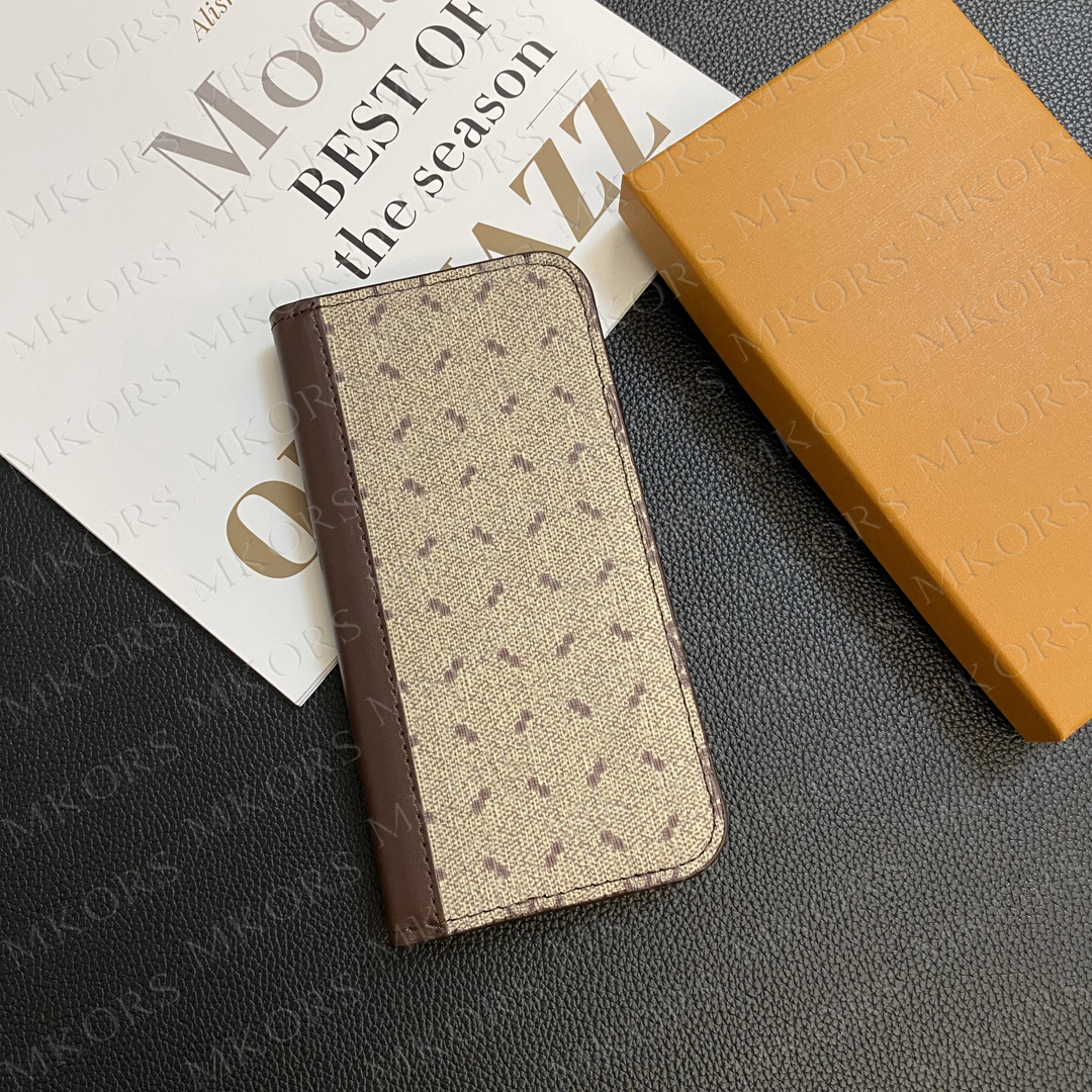 Designer Leather Phone Case Full Protect Cover For iPhone 16 15 14 Plus 13 12 11 Pro Max Classic Flower Flip Wallet Shell Samsung Galaxy S25 S24 S23 S