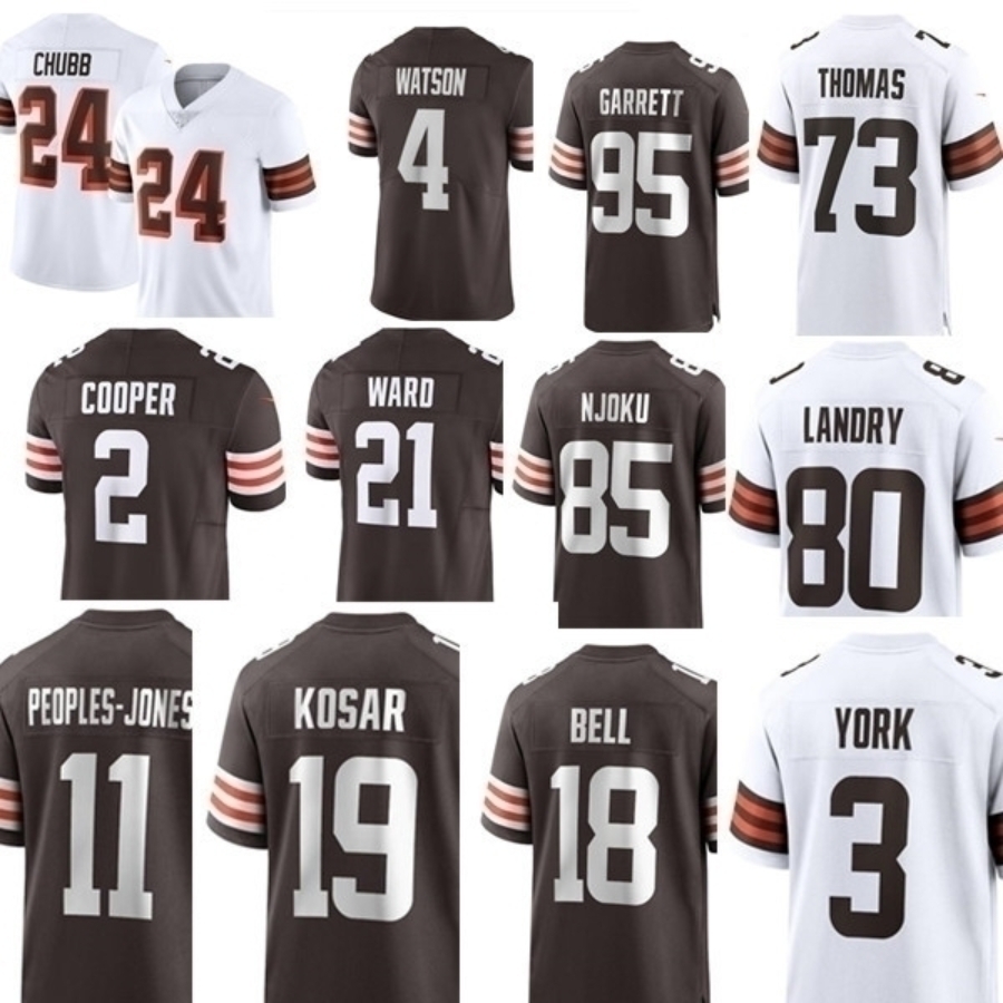 Deshaun Watson Myles Garrett Amari Cooper Jerry Jeudy Joel Bitonio Tyler Huntley Jameis Winston Denzel Ward David Njoku Jedrick Wills Wyatt Teller Football Jersey