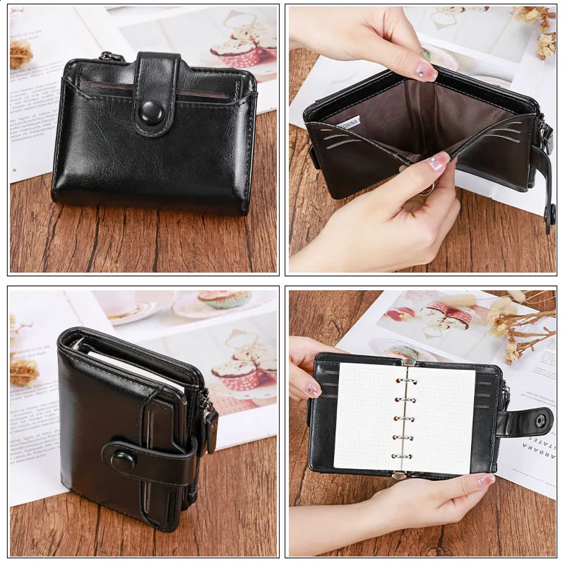 Small portable laptop with 15mm ring A8 agenda organizer diary wallet 240907