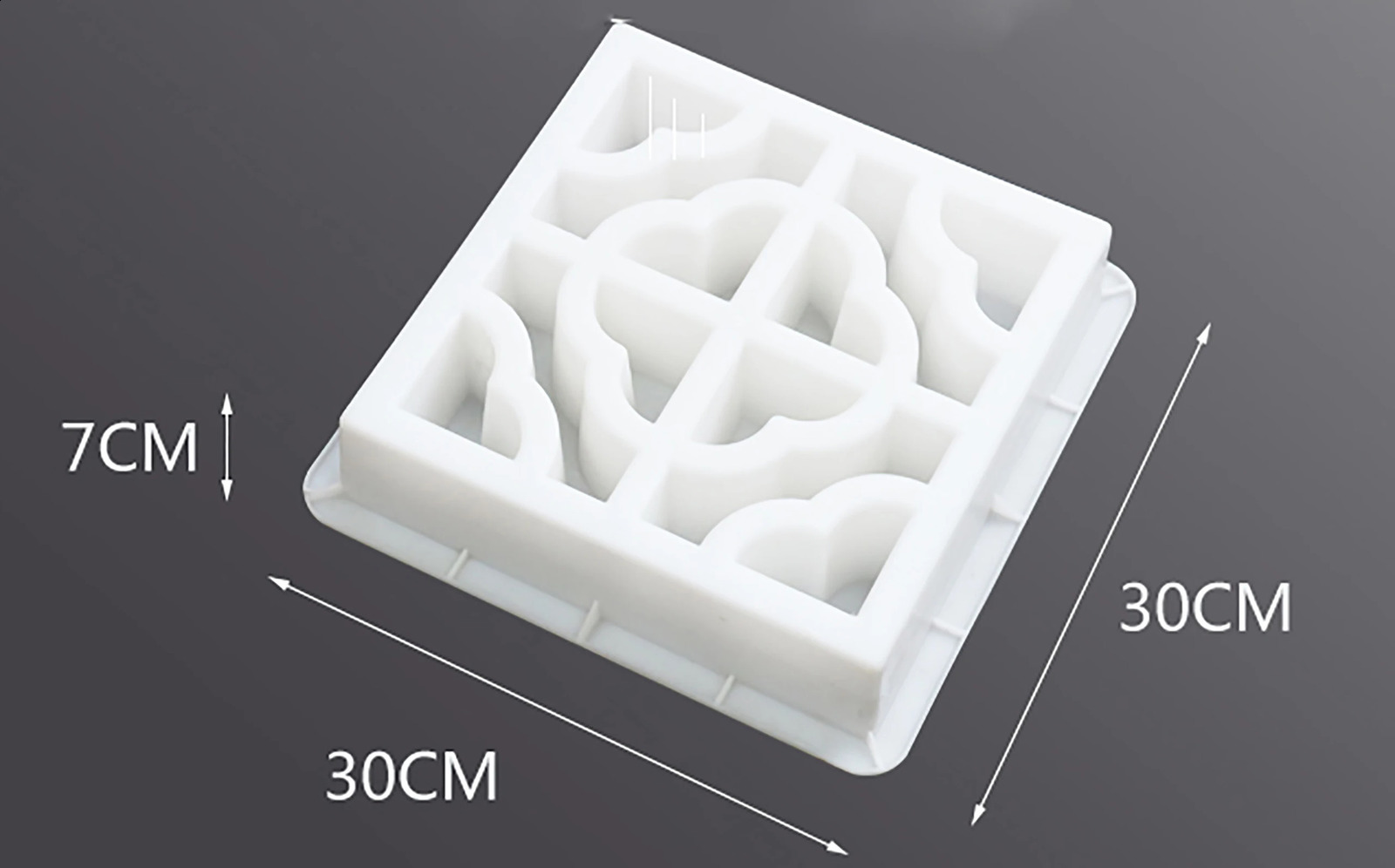 Cement Brick Mold Plastic Decorative Wall Window Mould Antique Garden Buildings Ornament Concrete Hollow Cement Brick Molding 240802