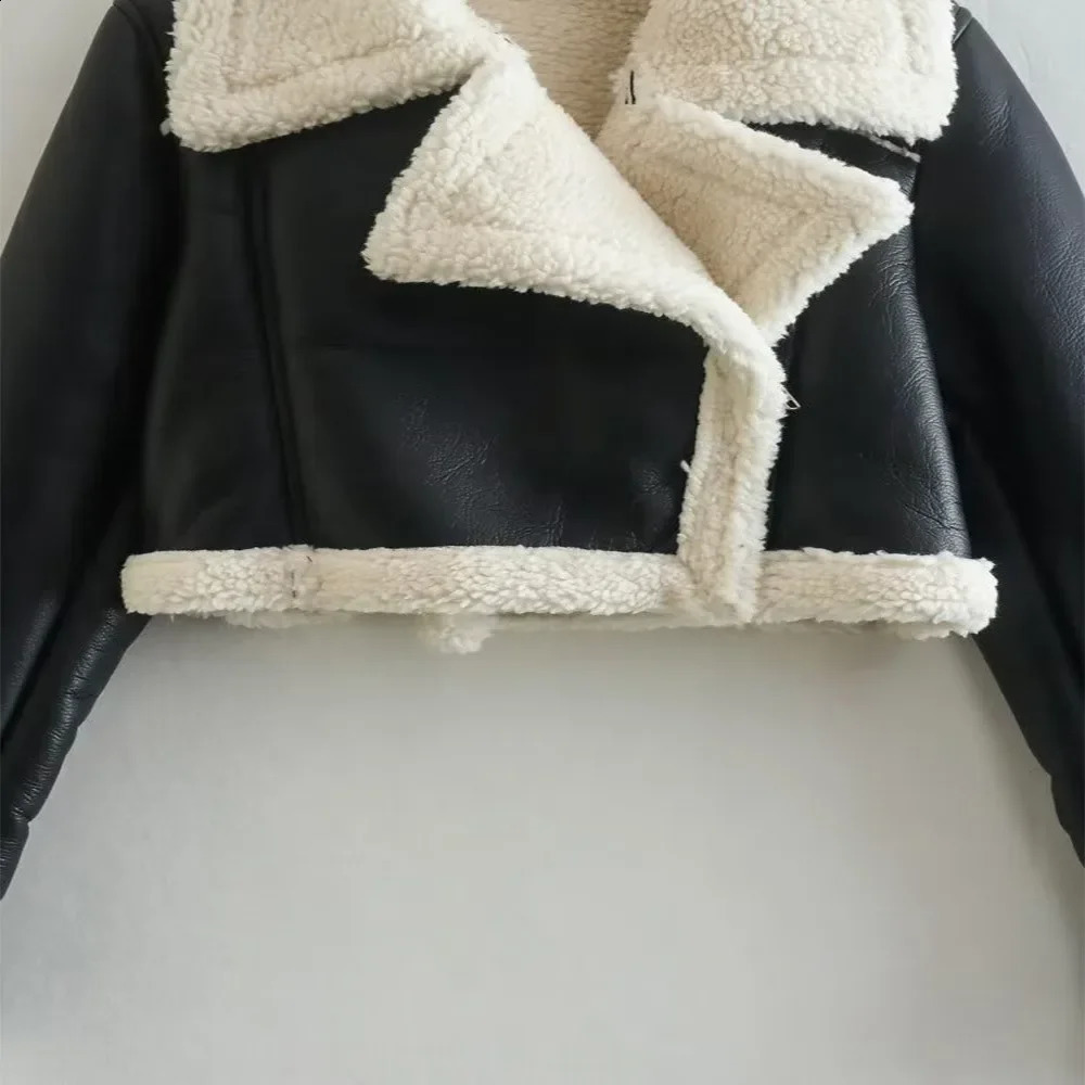 Womens Fashion Solid Front Zipper Jacket Retro Collar Long Sleeve Clothing 240802