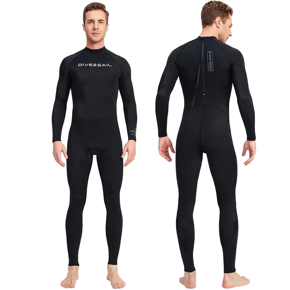 Thin Sunscreen Swimwear Surf Scuba Diving Suit Wetsuit Long Sleeve Fission Hooded one Pieces Men Waterproof Snorkeling Swimsuit 240729