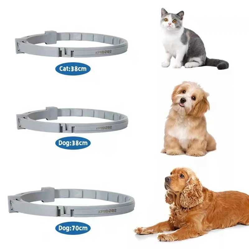 New 38/70CM Pet Anti Flea Ticks Antiparasitic Cats Collar Dog Protection Retractable Collars For Puppy Cat Large Dogs Accessorie Y240803
