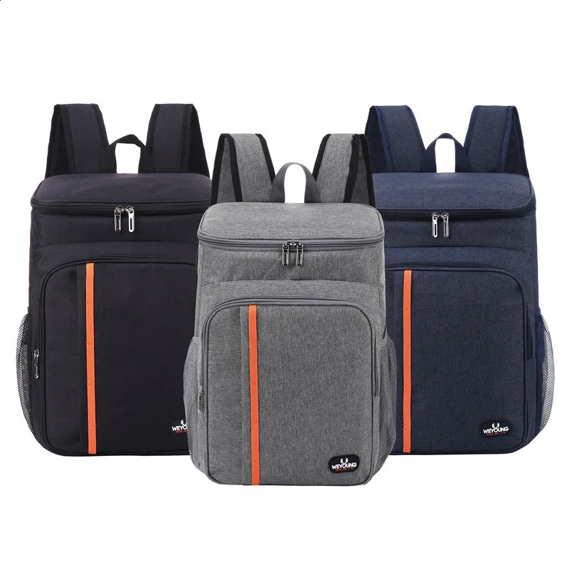Thermal Backpack Waterproof Thickened Cooler Bag 20L Large Insulated Food Grade PEVA Family School Picnic Refrigerator Lunch Bag 250804