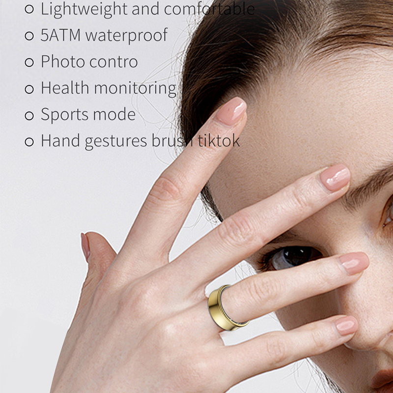 Sr05 Smart Fiess Tracker Waterproof Bluetooth 5.0 Sport Ring Multi-Sport Modes For Android Ios