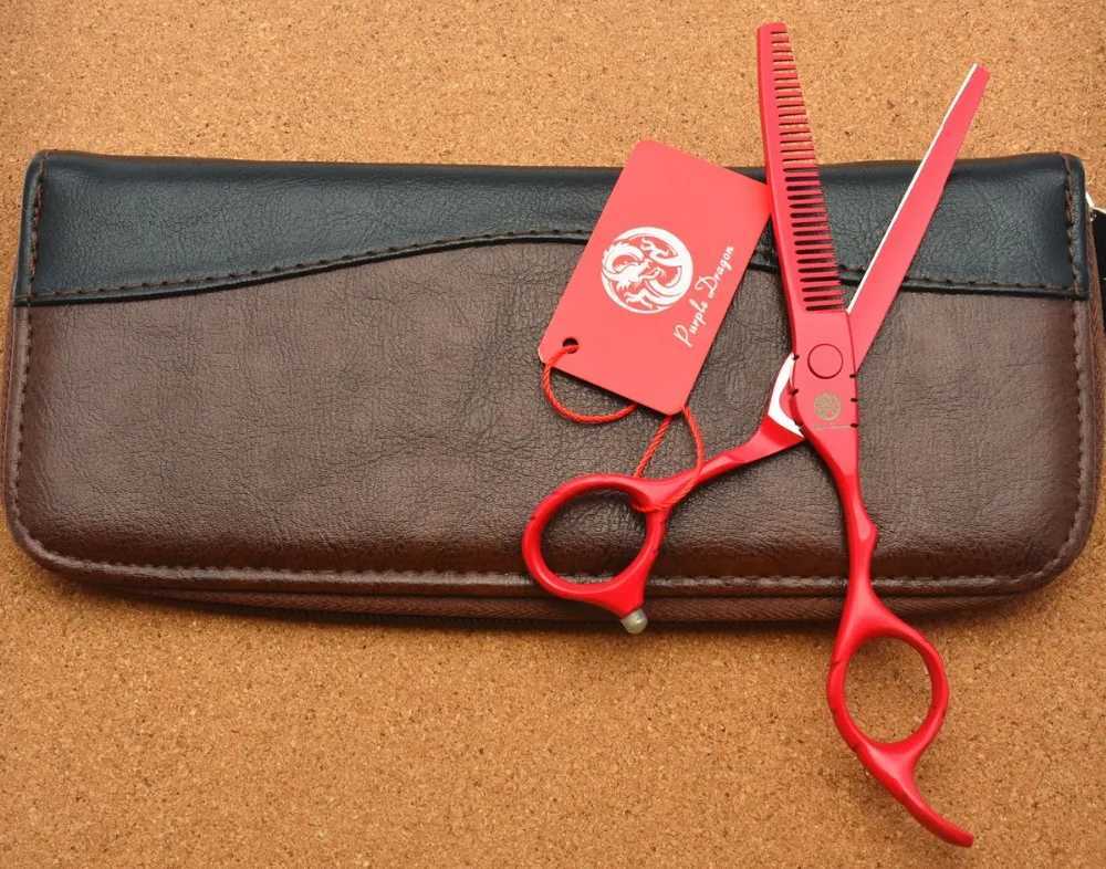 New Arrival 504# TOPPEST 6.0 Inches Red Hairdressing Scissors JP 440C 62HRC Home Salon Cutting Scissors Thinning Shears Hair Scissors Z241213