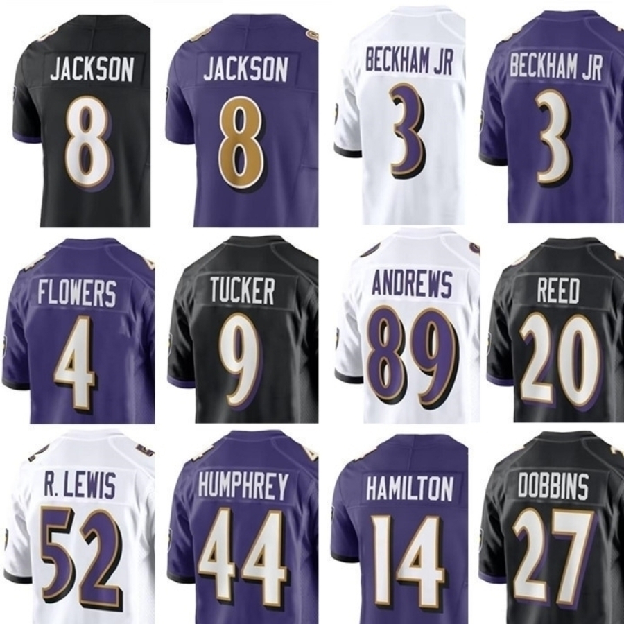 Lamar Jackson Roquan Smith Zay Flowers Justin Tucker Justin Madubuike Marcus Williams Marlon Humphrey Mark Andrews Derrick Henry Kyle Hamilton Football Jersey