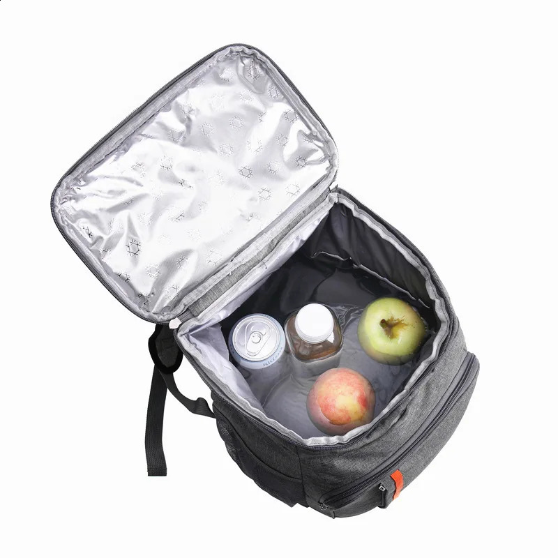 Thermal Backpack Waterproof Thickened Cooler Bag 20L Large Insulated Food Grade PEVA Family School Picnic Refrigerator Lunch Bag 250804