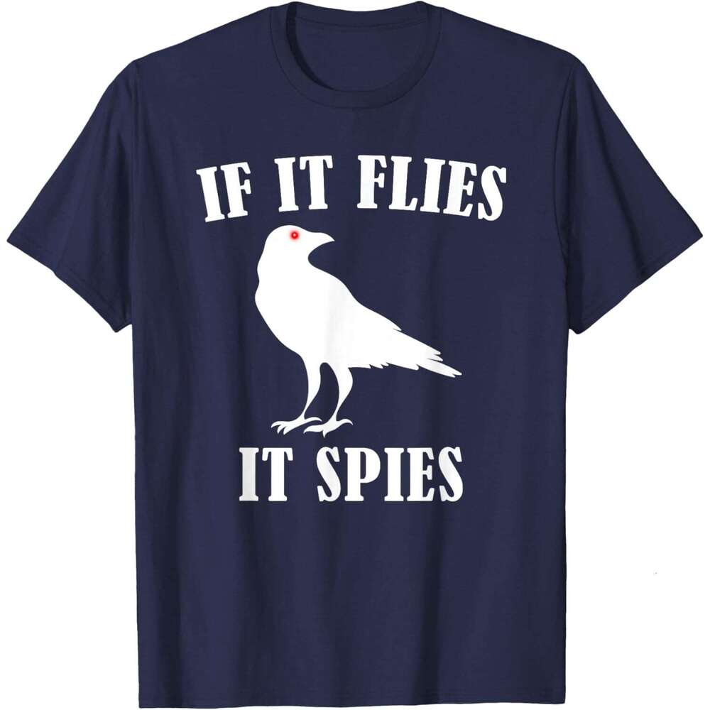 T shirt Mens Birds Spie Conspiracy Joke Meme Surveillance Womens T-Shirt shirts tshirt graphic tee Casual tops summer clothes Short sleeve Free shippi